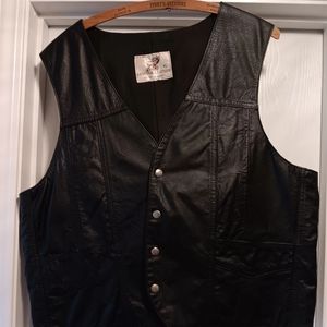 Men's Leather Vest XL